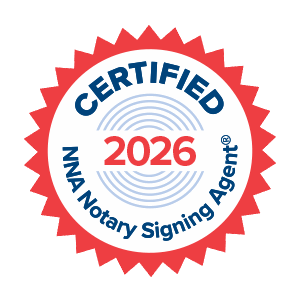Certified NNA Notary Signing Agent badge